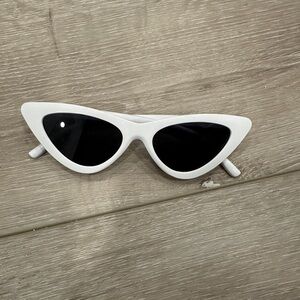 White Cat Eye Sunglasses